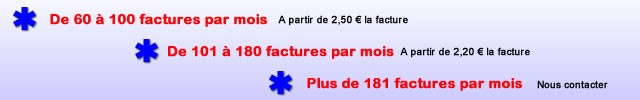 Tarifs Facturation Ambulances