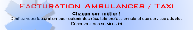 Facturation Ambulancière - Ambulances - Taxi